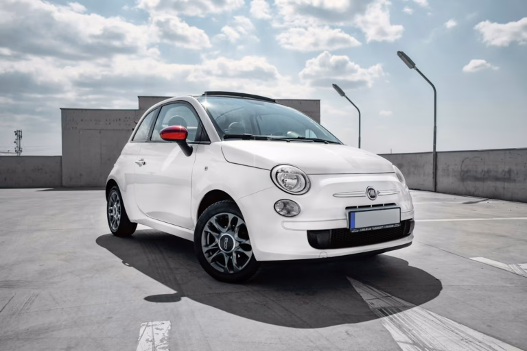 fiat 500 white