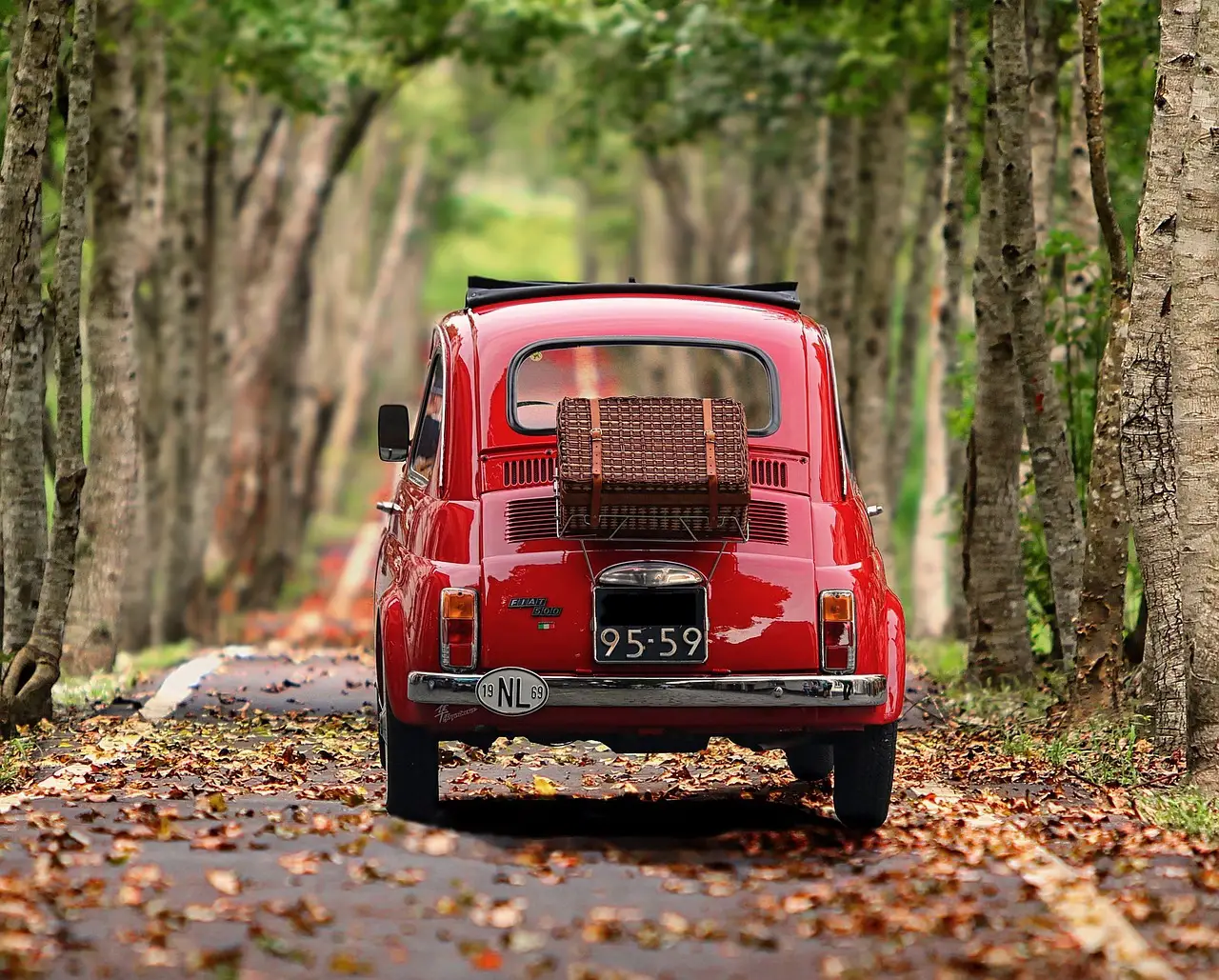 Fiat car in europe roads